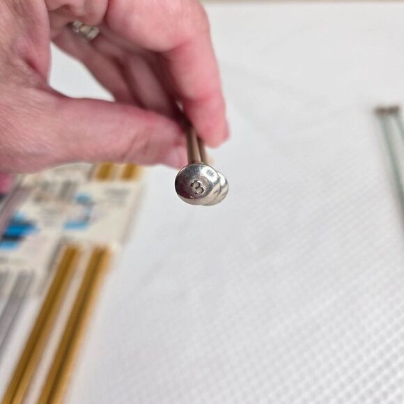 Vintage Aluminum Knitting Needles Lot Various Sizes Boye Marcia Lynn 7"-15" - Picture 8 of 11